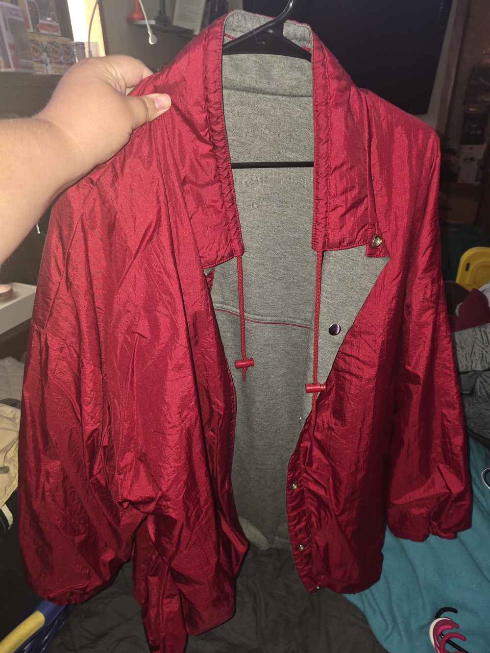 Women’s Lightweight Red Windbreaker Jacket
